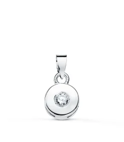 Colgante Chaton Diamante 0.050 Qtes. Ob 18K<Alda Joyeros Online