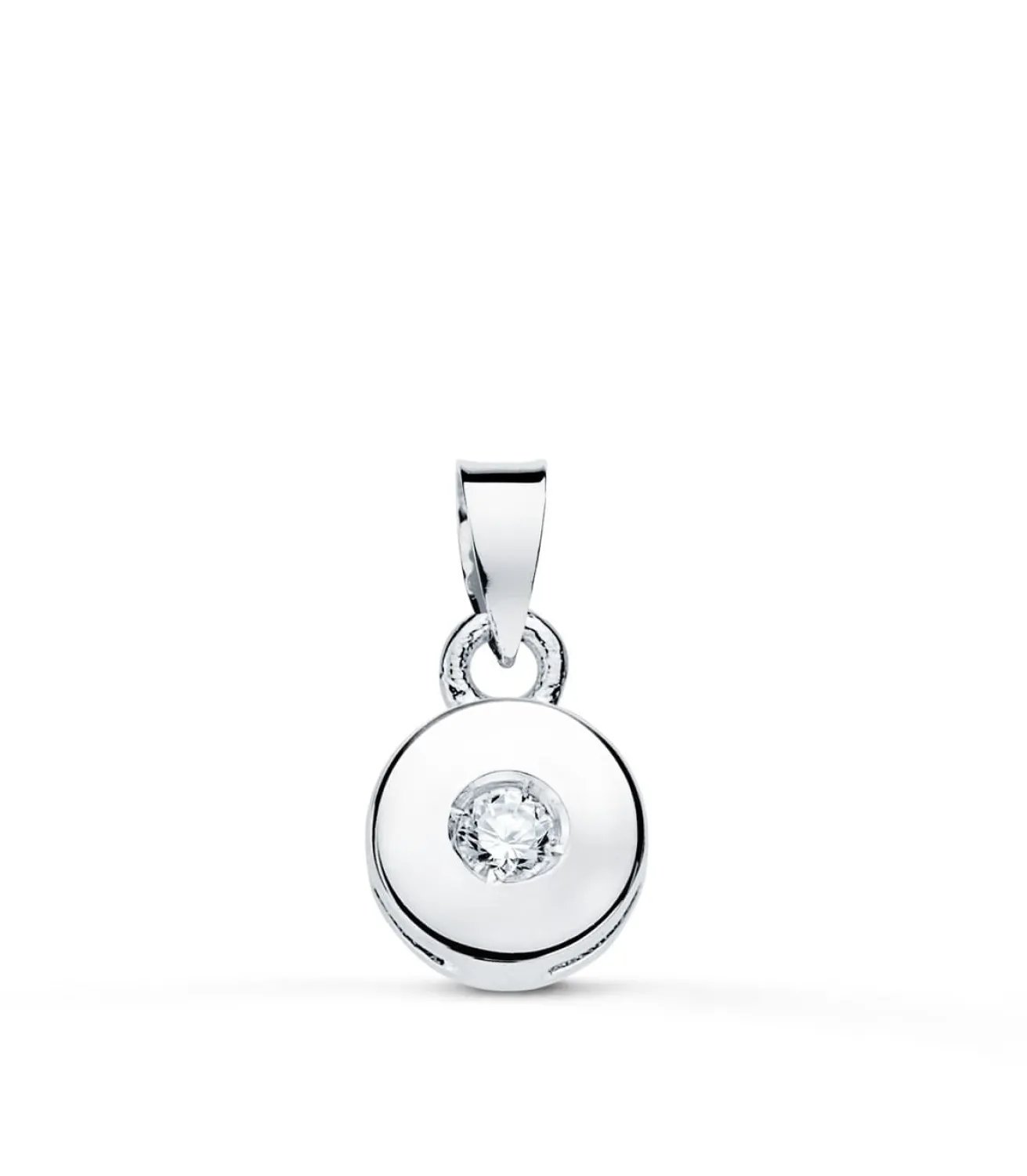 Colgante Chaton Diamante 0.035 Qtes. Ob 18K<Alda Joyeros Discount