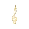 Colgante Clave De Sol Oro Amarillo 18K 21 Mm<Alda Joyeros New