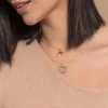 Colgante Corazon Mensaje Mama Oro Bicolor 18K<Alda Joyeros Store