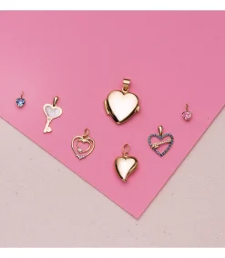 Colgante Corazon Oro 18K 5 Mm Rosa<Alda Joyeros Cheap