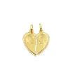 Colgante Corazon Partido Pareja Oro Amarillo 18K<Alda Joyeros Hot