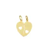 Colgante Corazon Partido Oro 18K<Alda Joyeros Hot