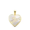 Colgante Corazon Te Quiero Nacar Oro 18K<Alda Joyeros Fashion