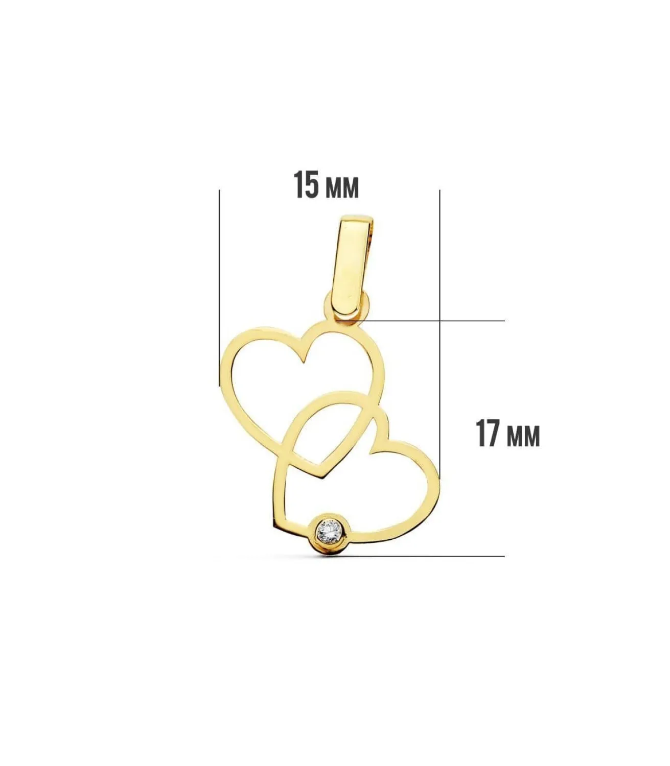 Colgante Corazones 18 Ktes<Alda Joyeros Cheap