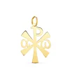 Colgante Crismon Oro Amarillo 18K 22Mm<Alda Joyeros New