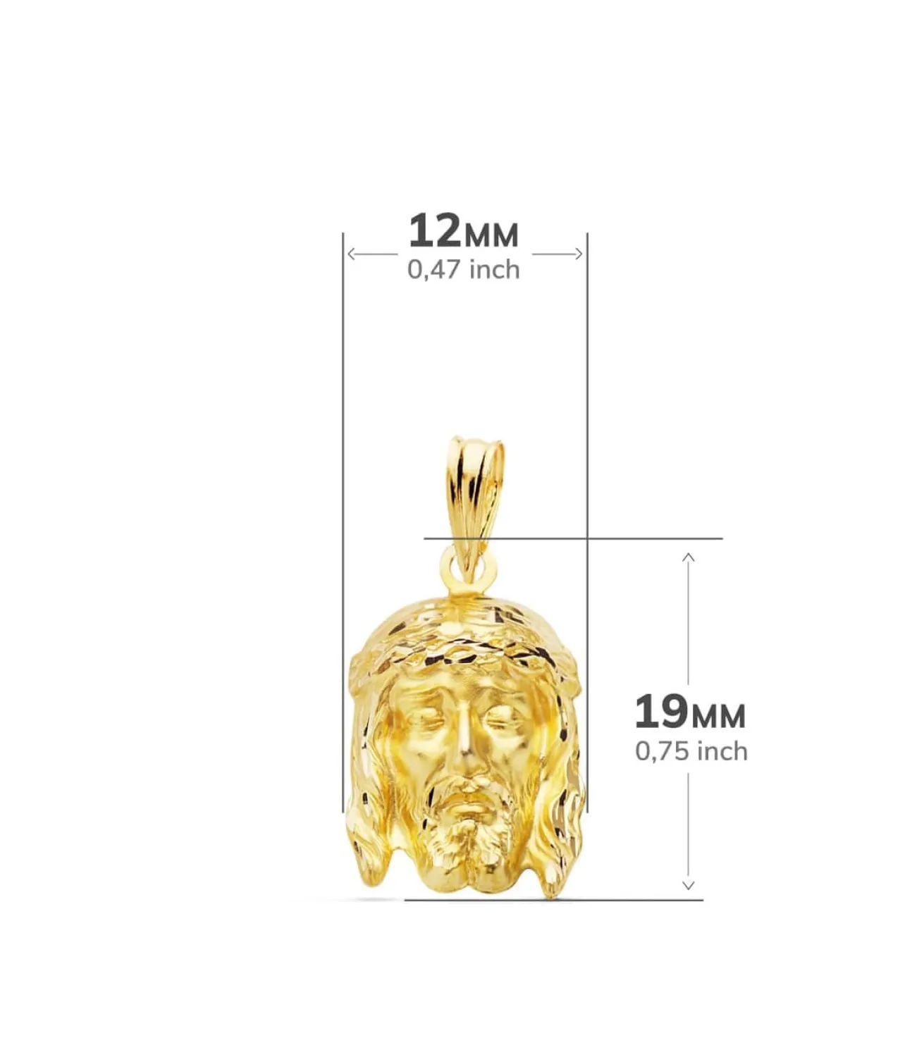 Colgante Cristo Buena Muerte Oro 18K 16Mm<Alda Joyeros Best Sale