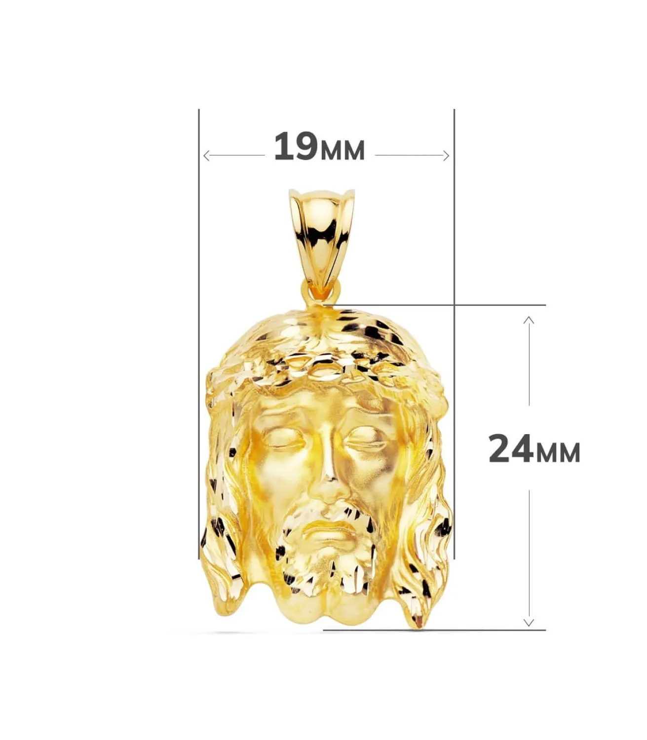 Colgante Cristo Buena Muerte Oro 18K 24Mm<Alda Joyeros Hot