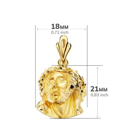Colgante Cristo Murillo Oro Amarillo 18K 21 Mm<Alda Joyeros Online