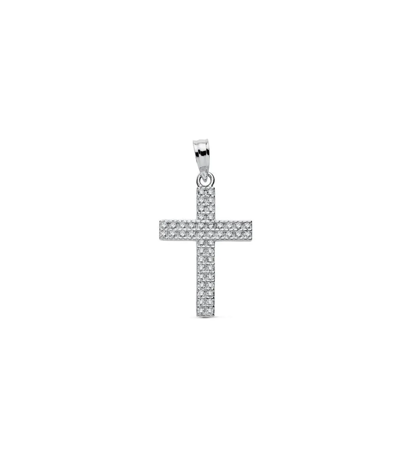 Colgante Cruz 18 Ktes 22 Mm.<Alda Joyeros Online