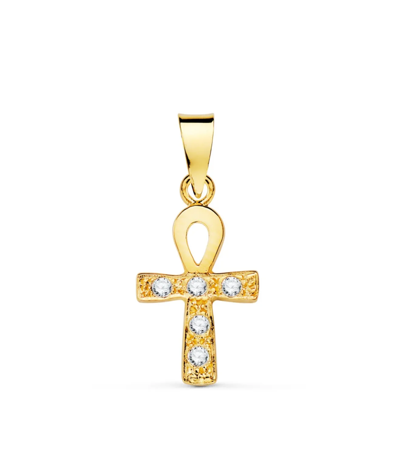 Colgante Cruz Egipcia Oro 18K 14Mm<Alda Joyeros Discount