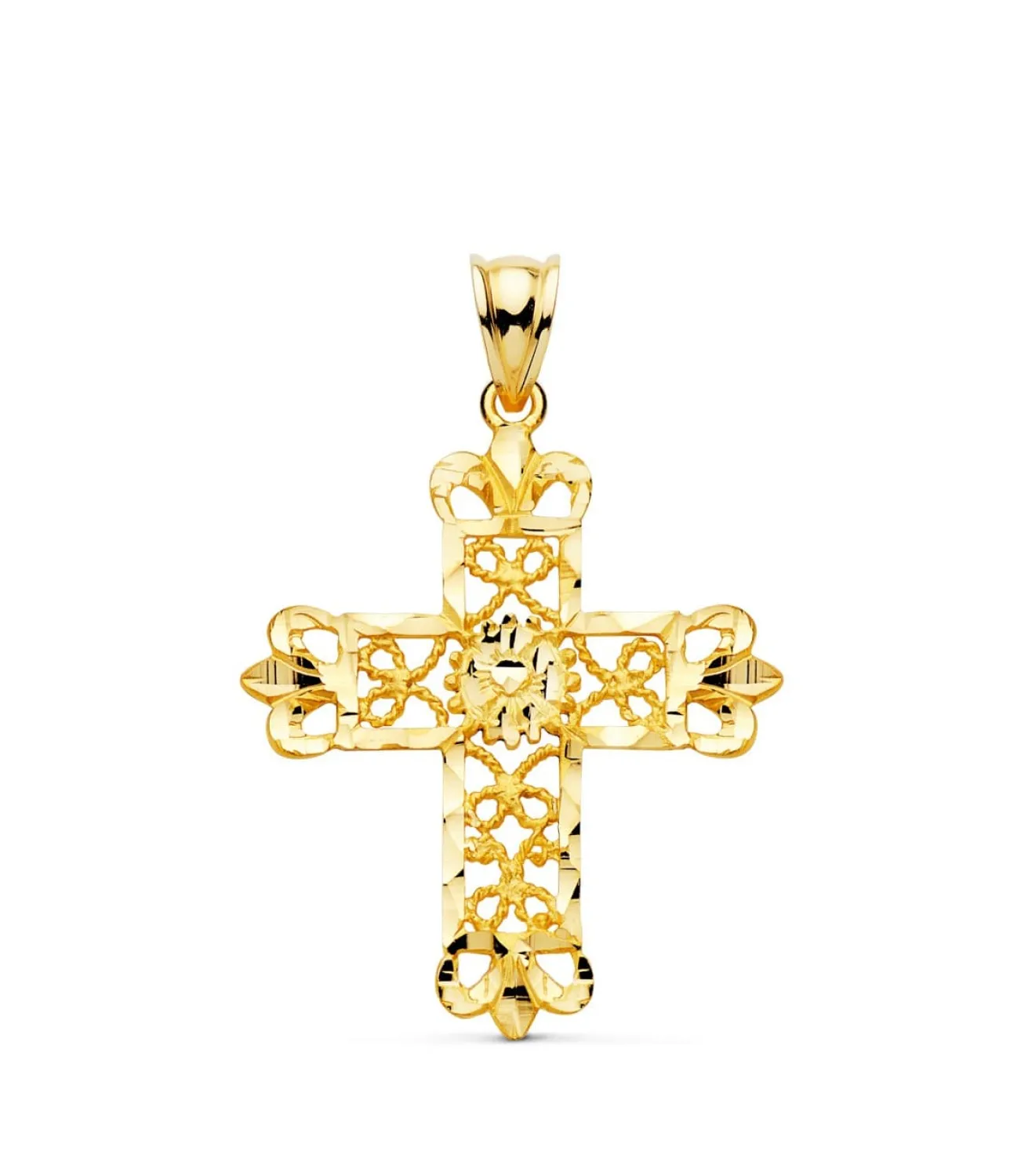 Colgante Cruz Filigrana Oro 18K 35Mm<Alda Joyeros Flash Sale