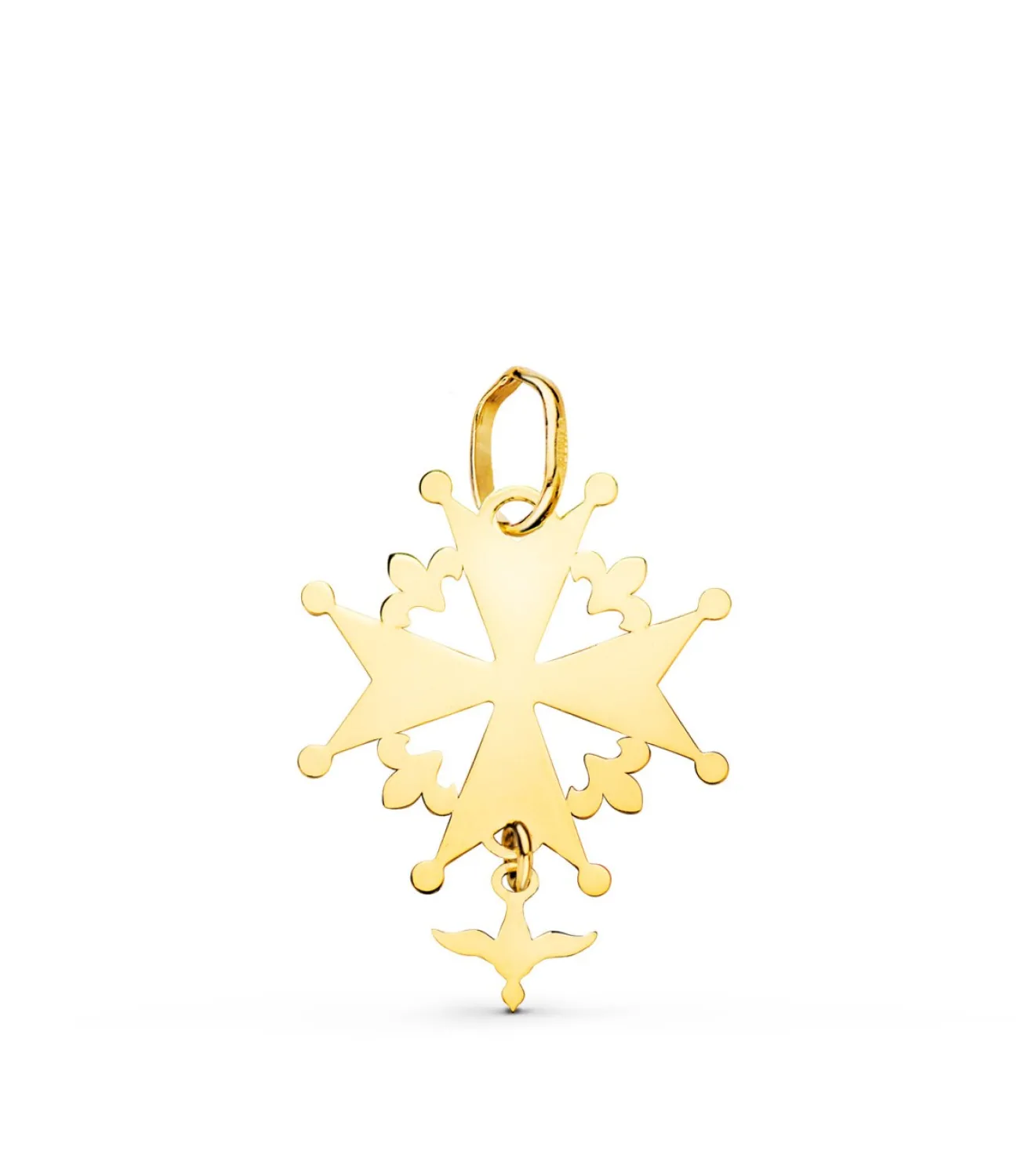 Colgante Cruz Huguenotte 21Mm Oro 18K<Alda Joyeros Fashion