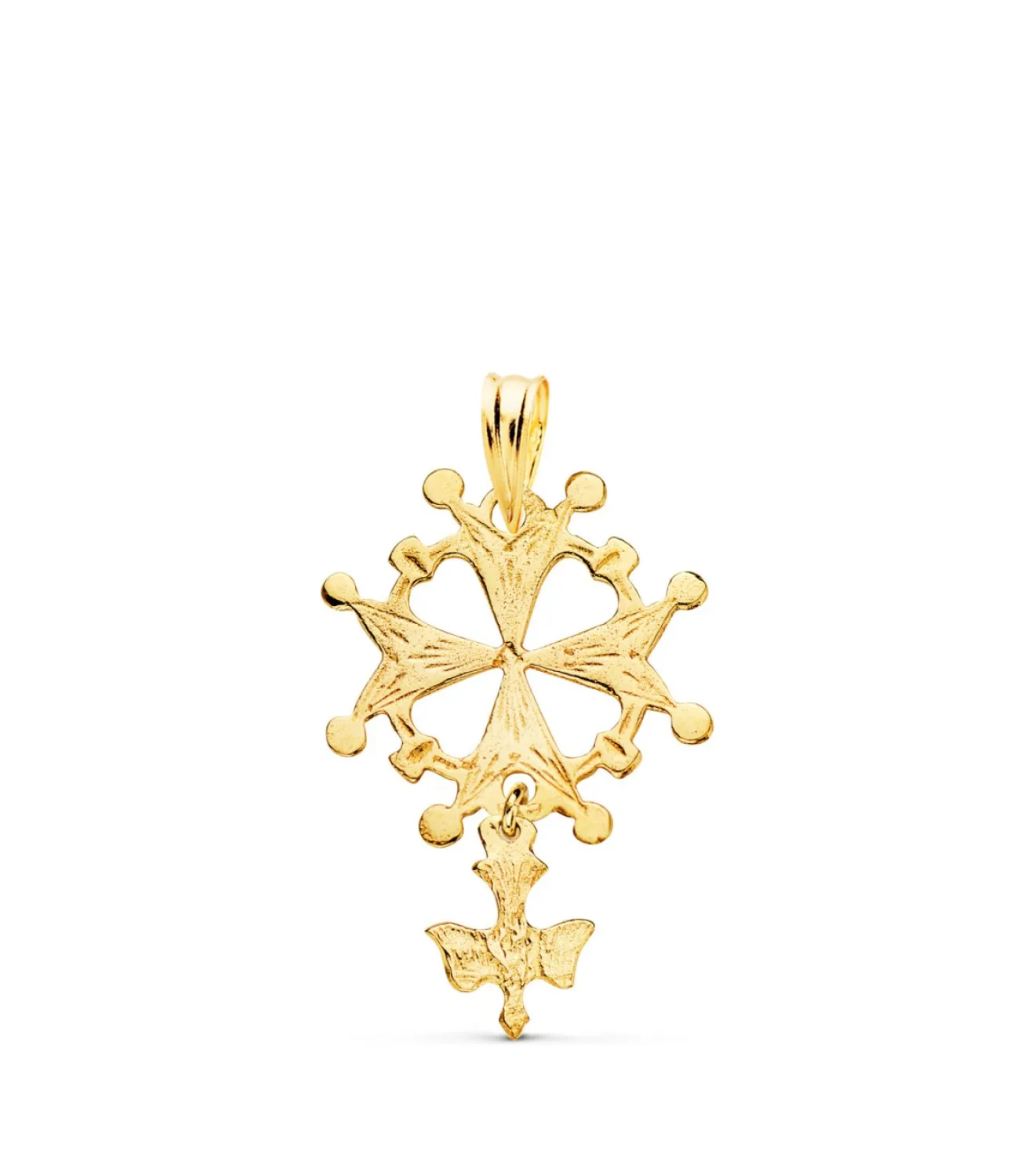 Colgante Cruz Huguenotte Oro 18K 28Mm<Alda Joyeros Online