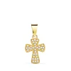 Colgante Cruz Pave De Oro Amarillo 18K 14Mm<Alda Joyeros Online