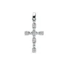 Colgante De Mujer Oro Blanco 18K Cruz Gemas Iv<Alda Joyeros Hot