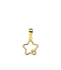 Colgante De Mujer Slim Star Oro 18K 9 Mm<Alda Joyeros Best Sale