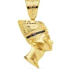 Colgante Egipcio Nefertiti Oro 18K Piedras Azules<Alda Joyeros Online