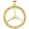Colgante Estrella Oro Amarillo 18K Circonitas 35Mm<Alda Joyeros Best Sale
