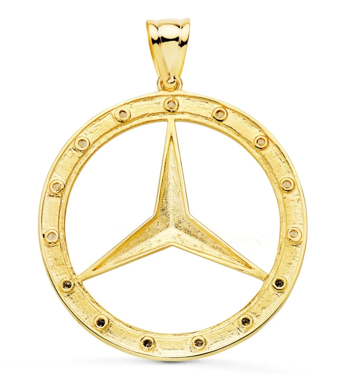 Colgante Estrella Oro Amarillo 18K Circonitas 35Mm<Alda Joyeros Best Sale