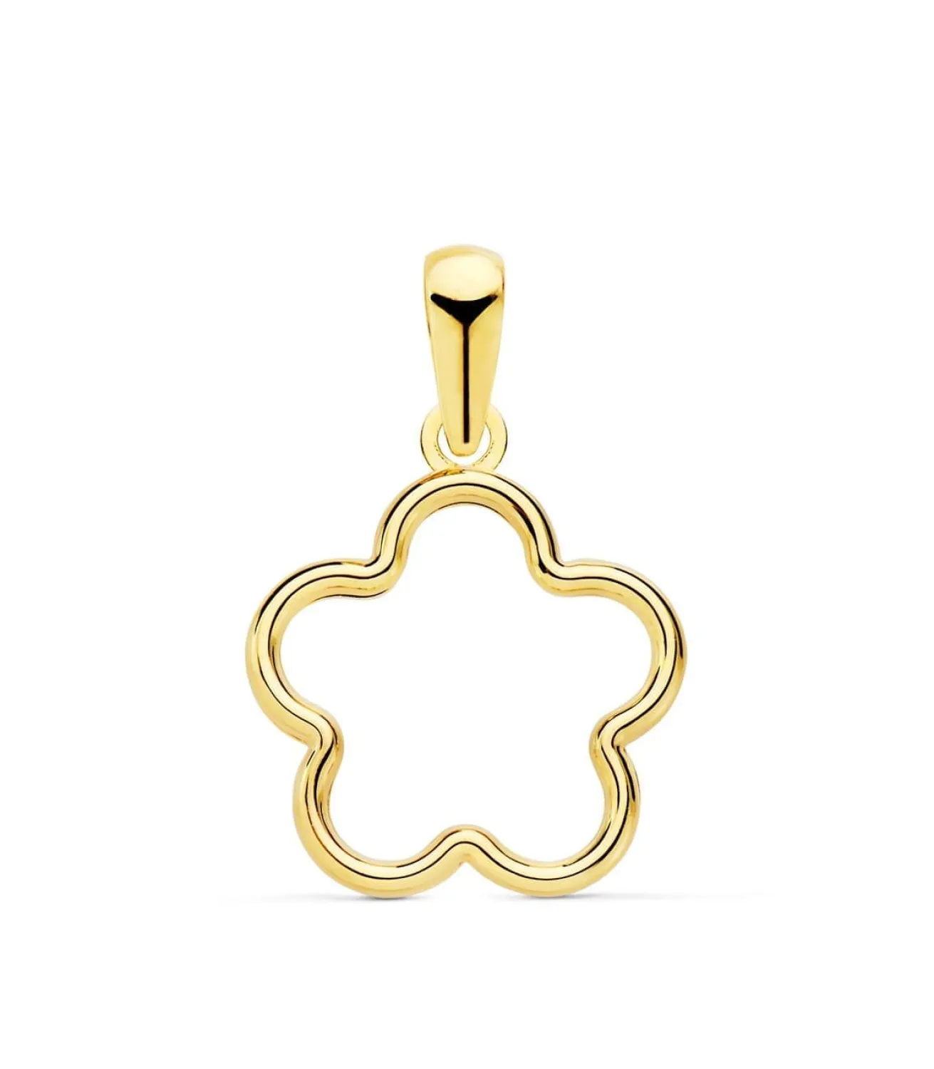 Colgante Flor Oro Amarillo 18K 16Mm<Alda Joyeros Best Sale