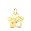 Colgante Flor Oro 18K Te Quiero Mama<Alda Joyeros Store