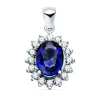 Colgante Galadriel Ob 18K Zafiro 2.47 Q Diamantes<Alda Joyeros Cheap