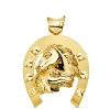Colgante Herradura Caballos Oro 18K 50Mm<Alda Joyeros Hot