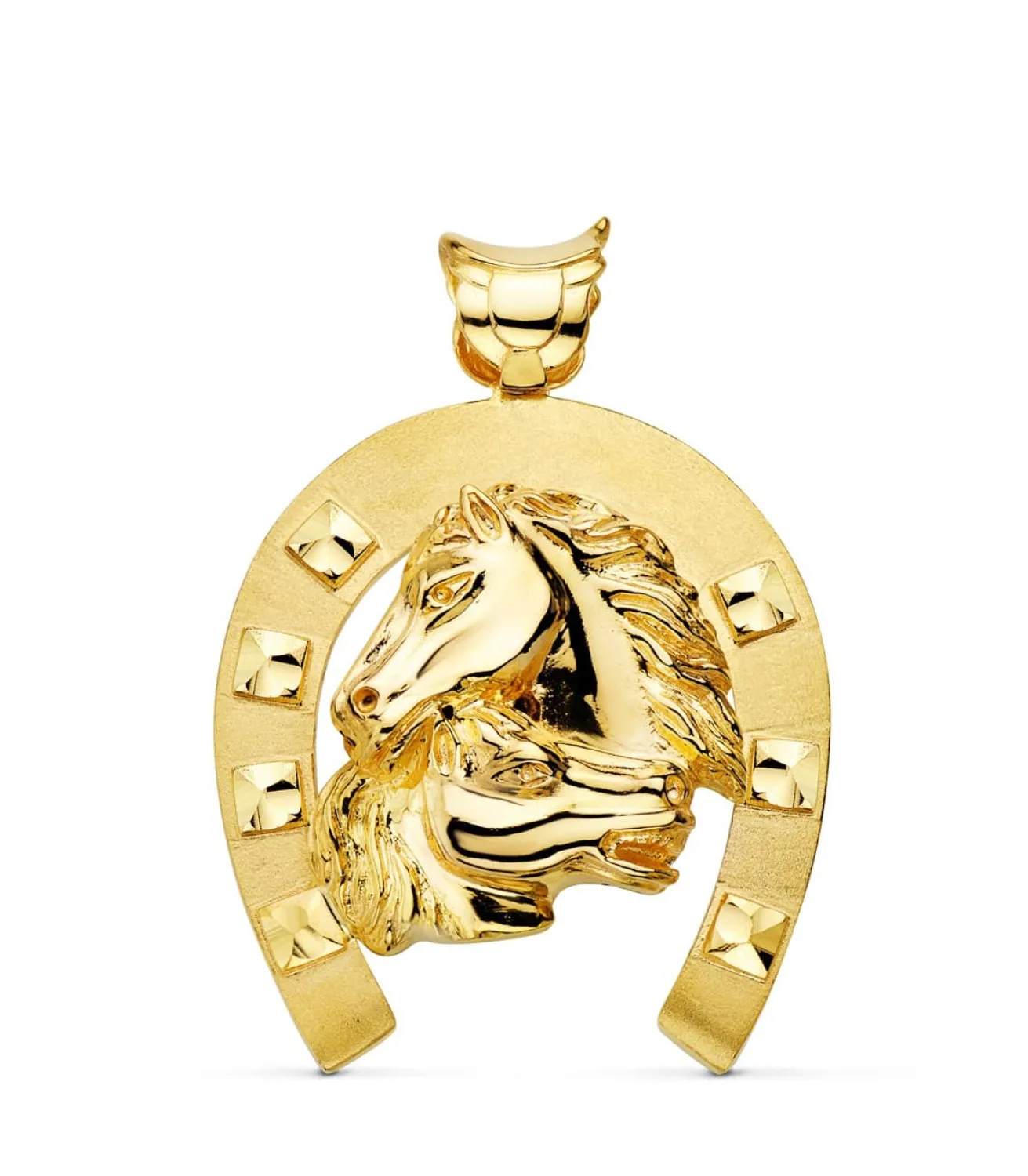 Colgante Herradura Caballos Oro 18K 50Mm<Alda Joyeros Hot