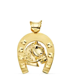 Colgante Herradura Caballo Oro 18K 44Mm<Alda Joyeros Shop