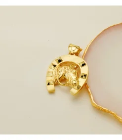 Colgante Herradura Con Caballo Oro 18K 29 Mm<Alda Joyeros Store