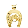 Colgante Herradura Con Caballo Oro 18K 48 Mm<Alda Joyeros New