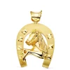 Colgante Herradura Silueta Caballo Oro 18K 48Mm<Alda Joyeros Sale