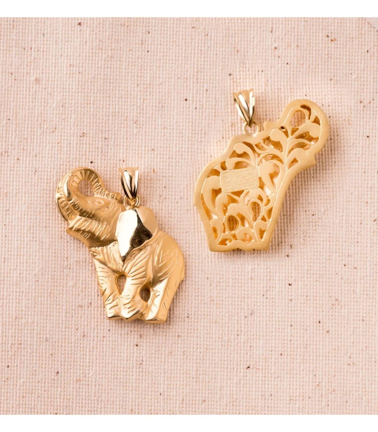 Colgante Hombre Silueta Elefante Oro 18K<Alda Joyeros Hot