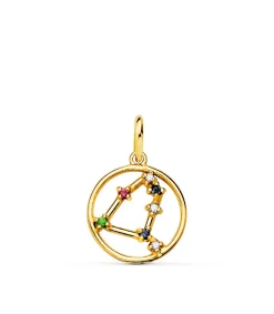 Colgante Horoscopo Capricornio Oro 18K Constelacion<Alda Joyeros New