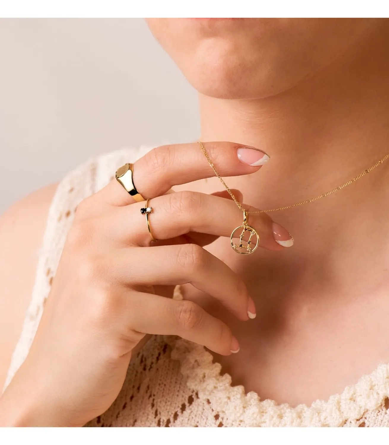 Colgante Horoscopo Geminis Oro 18K Constelacion<Alda Joyeros Outlet