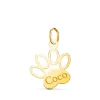 Colgante Huella De Perro Oro 18 K 17 Mm<Alda Joyeros Sale