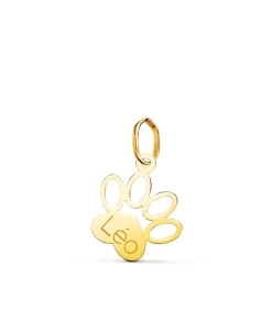 Colgante Huella De Perro Oro 18 K 14 Mm<Alda Joyeros Discount