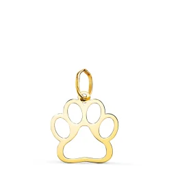 Colgante Huella Perro Oro Amarillo 18K<Alda Joyeros Shop