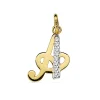 Colgante Inicial A Oro Amarillo 18 K 15 Mm<Alda Joyeros Online