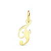 Colgante Inicial F Oro Amarillo 18K<Alda Joyeros Hot