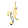 Colgante Inicial H Oro Amarillo 18 K 15Mm<Alda Joyeros Flash Sale