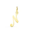 Colgante Inicial N Oro Amarillo 18K<Alda Joyeros Outlet