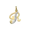 Colgante Inicial R Oro Amarillo 18 K 15 Mm<Alda Joyeros Hot