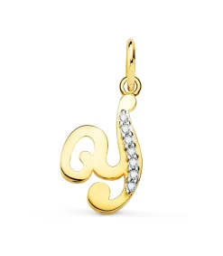 Colgante Inicial Y Oro Amarillo 18 K 15Mm<Alda Joyeros Cheap