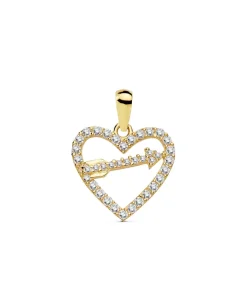 Colgante Love Arrow Oro Amarillo 18K Circonitas<Alda Joyeros Cheap