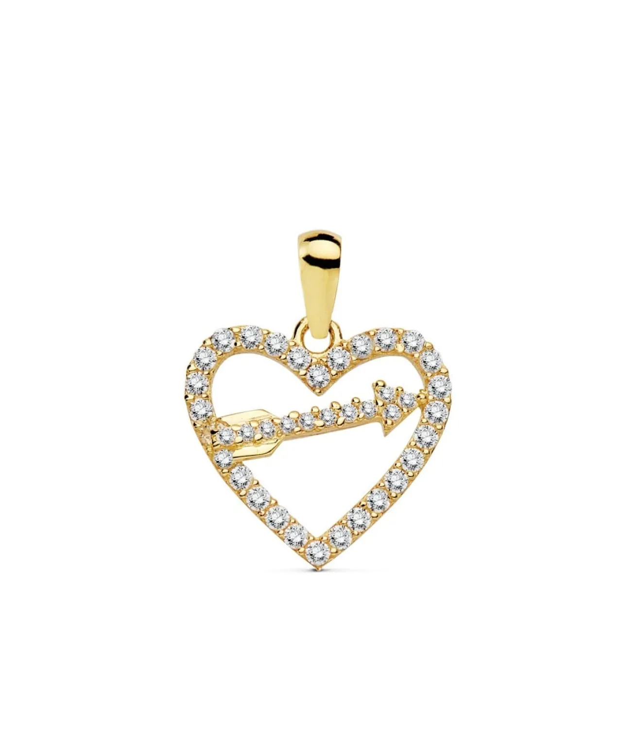 Colgante Love Arrow Oro Amarillo 18K Circonitas<Alda Joyeros Cheap