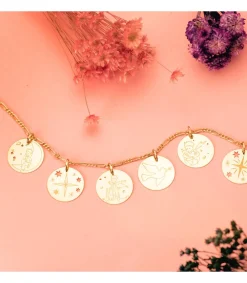 Colgante Magic Universe 18 K Medalla Estrella<Alda Joyeros New