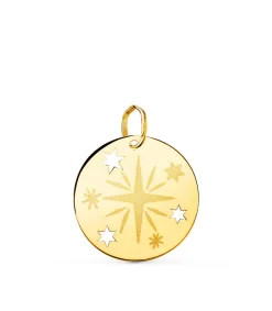 Colgante Magic Universe 18K Medalla Estrella<Alda Joyeros Cheap