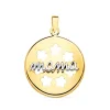 Colgante Mama Chapa Oro Bicolor 18K<Alda Joyeros Store